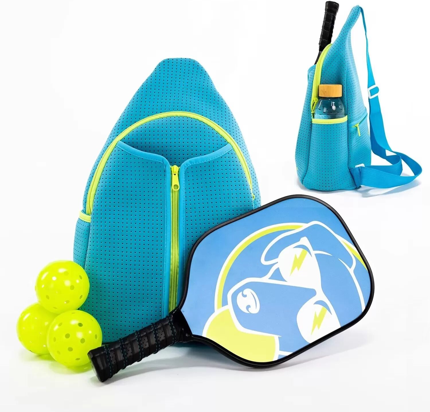 INF Unisex Pickleball Rucksack: Tragbare Schlägertasche für einfache Ballaufbewahrung Blau