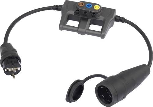 VOLTCRAFT DLA-1L 16 Messadapter Schutzkontakt 16A - Schutzkontakt 16A