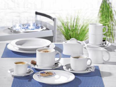 Kaffeegeschirr Adrina, weiß, Porzellan, 20-teilig