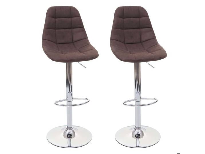 MCW 2x Tabouret de bar MCW-A67 tabouret de bar ~ vintage brun foncé textile