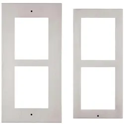 2N, Zubehör Gebäudesicherheit, Rahmen für den Wandeinbau - 2 Module - Silber -
