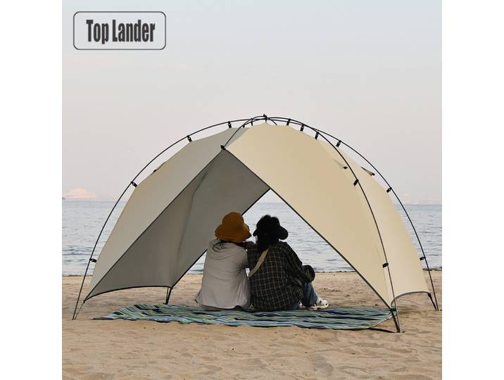 Tente de Camping légère pour 2 à 4 personnes, pour parc de plage, abri solaire étanche, auvent pour pêche en plein air, arc familial 4
