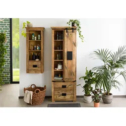 Schrank Mango 70x35x195 natur lackiert RAILWAY  #184