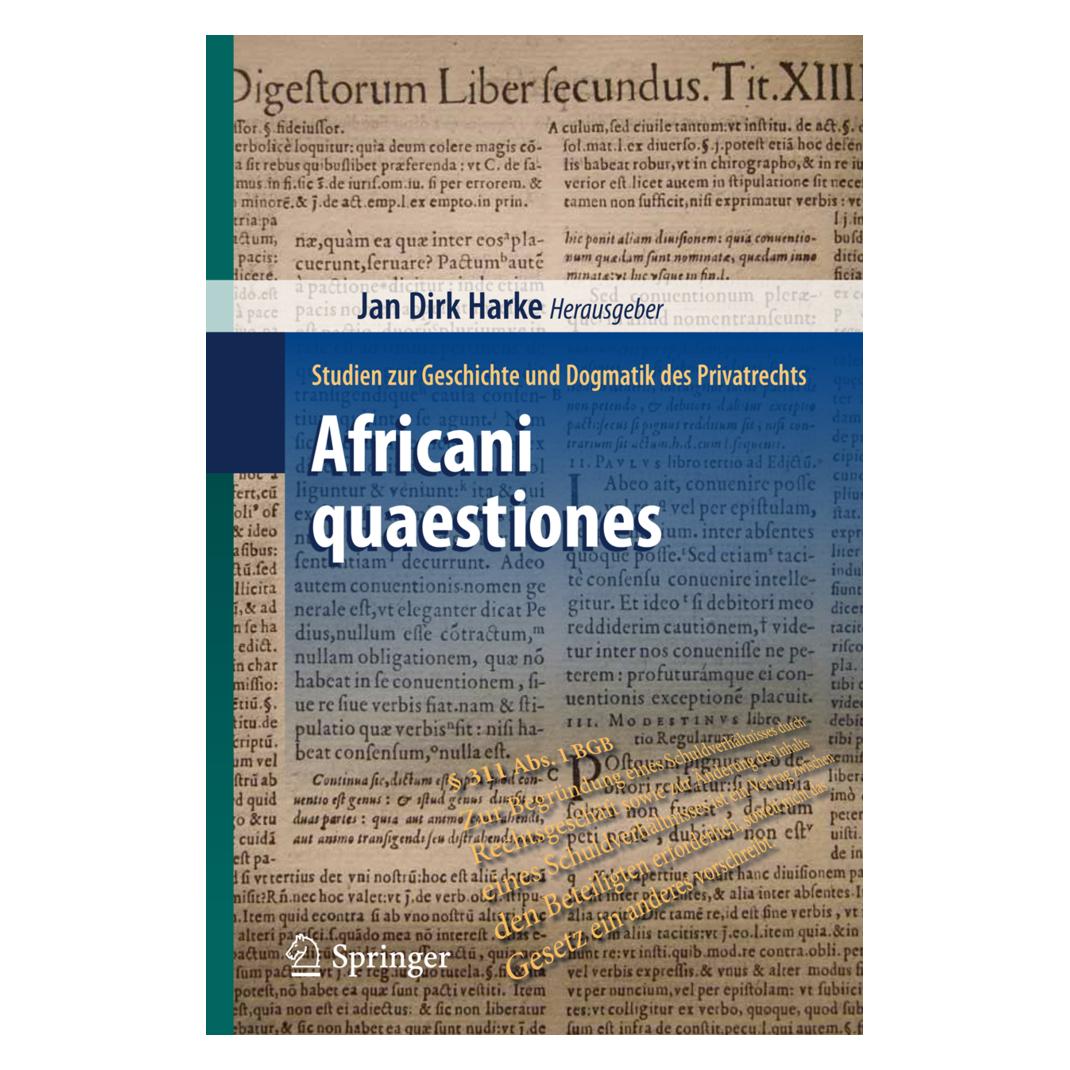 Springer Africani quaestiones (Deutsch, Softcover, Sextus Caecilius Africanus) (55237630)