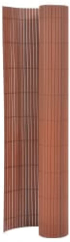 Symple Stuff Double-Sided Garden Fence Privacy Barrier Brown 90 x 400 cm