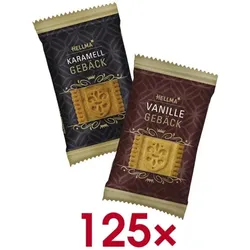 Hellma Kekse »Edles Gebäck Mix« 125 Portionen einzeln verpackt braun