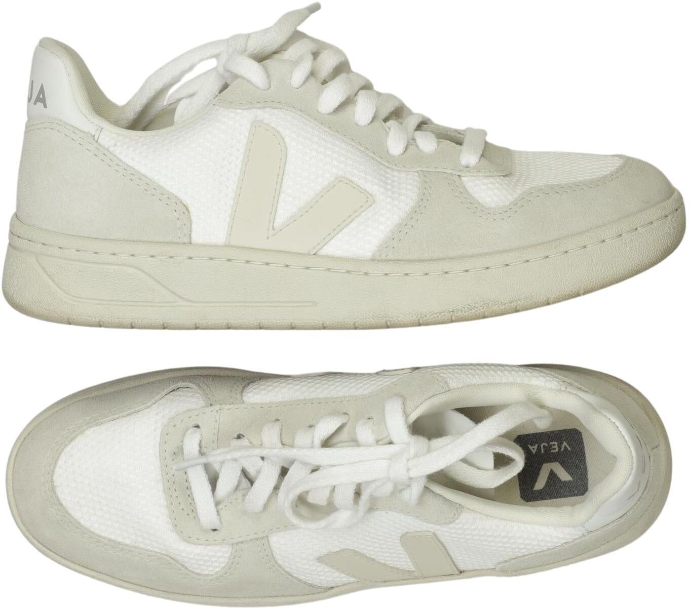veja Damen Sneaker, Weiß, Gr. EU 38, Leder - Second Hand