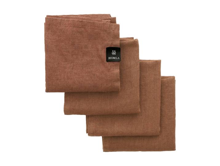 Himla Serviette Sunshine lot de 4 Grounded, 45x45 cm