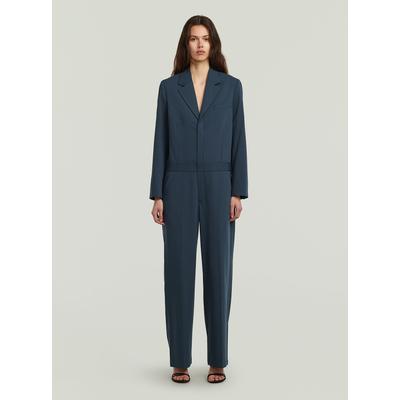 Jumpsuit G-STAR "Blazer-Jumpsuit", Damen, Gr. L, Normalgrößen, salute, Obermaterial: 63% Polyester, 25% Viskose, 8% Wolle, 4% Elasthan, Overalls Jumpsuit