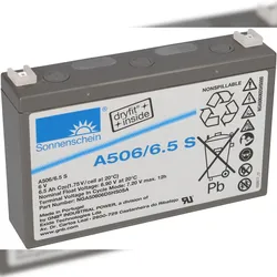 Sonnenschein / Exide Sonnenschein Bleigel Akku 6V 6,5Ah Dryfit A506/6.5S