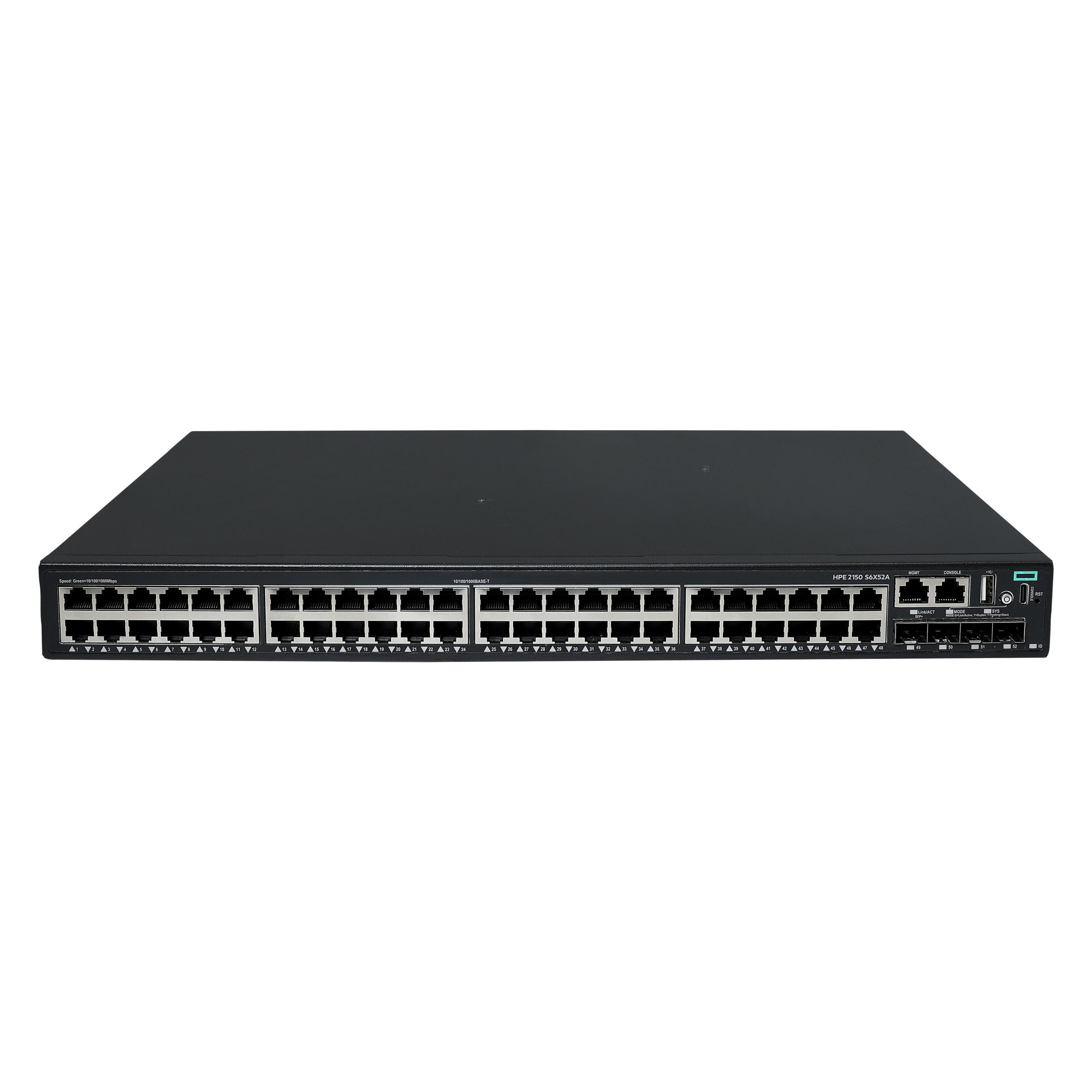 HPE Networking CW 2150 48p 10M/100M/1G 4p SFP+ 1G/10G Switch (48 Ports) (S6X52A)