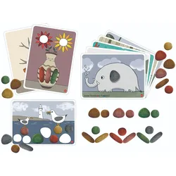 Sensoriksteine Spielset mit Karten - 36 Stk.