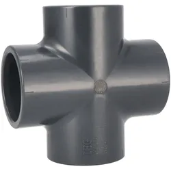 PVC Kreuzstück 50mm Klebemuffe