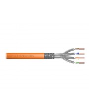 DIGITUS Netzwerk-Kabel Cat-7 500m S-FTP Verlege-Kabel Duplex Dca LSZH-3 1200 MHz AWG 23/1 Kupfer Orange (DK-1743-VH-D-5)