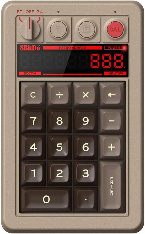 8BitDo Retro Mechanical Wireless Numpad-C64 Edition (PC) Nieuw
