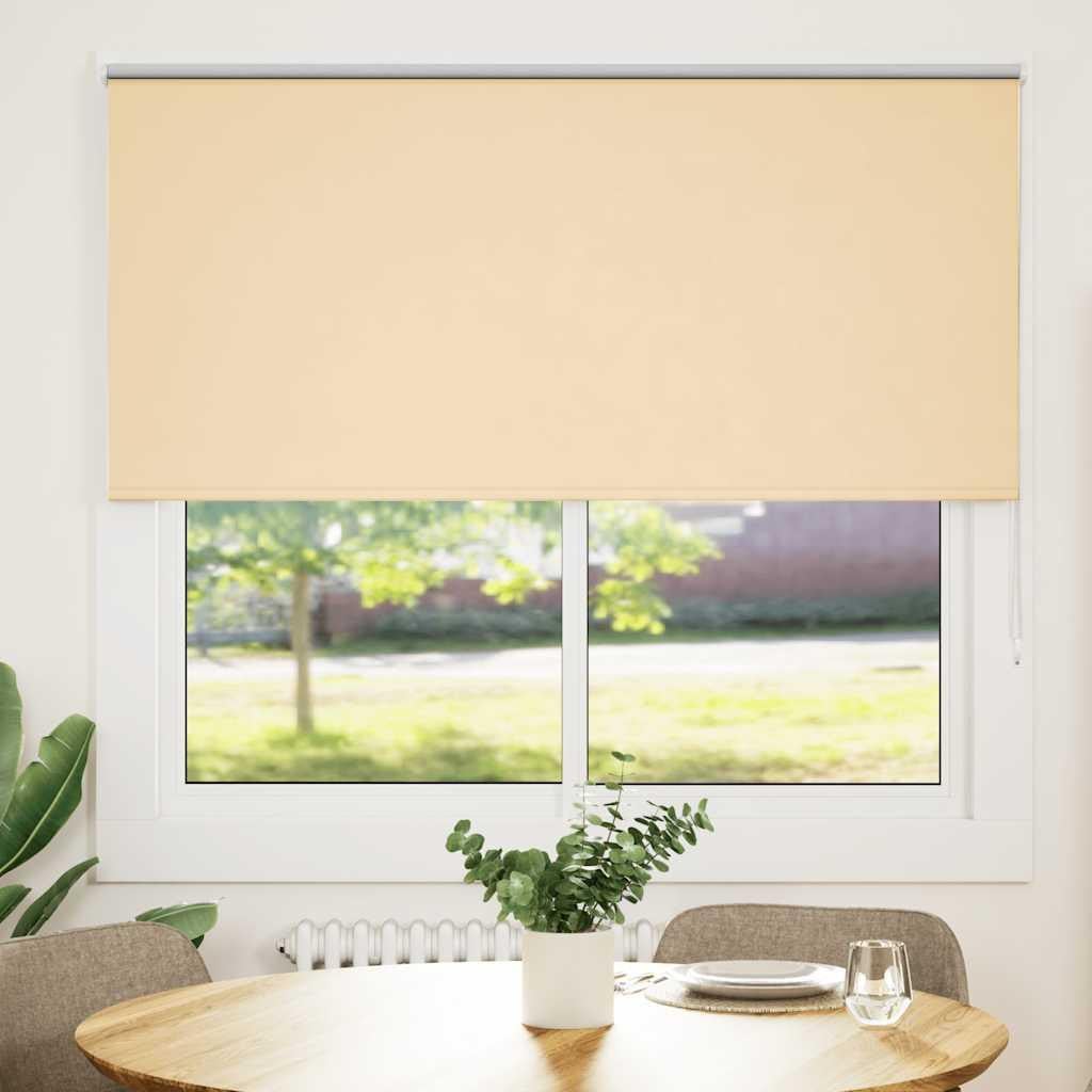 vidaXL Verduisteringsgordijn, beige, 145 x 130 cm