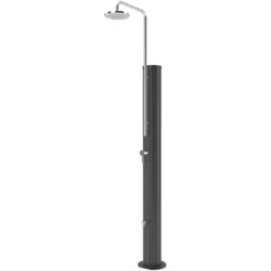 Pooldusche Chrome Solar aus Edelstahl unterschiedliche Oberflächen V2A
