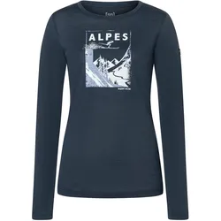 Super Natural, Damen, Funktionsshirt, Alpes (M), Blau, M