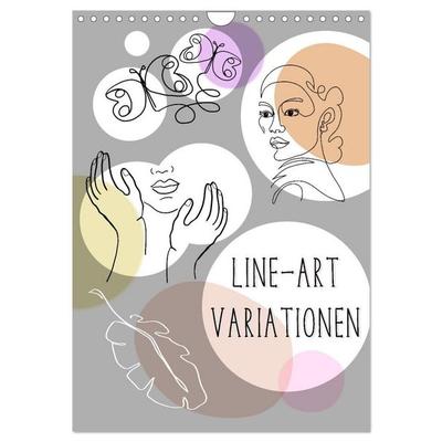 Line-Art Variationen (Wandkalender 2027 DIN A4 hoch), CALVENDO Monatskalender