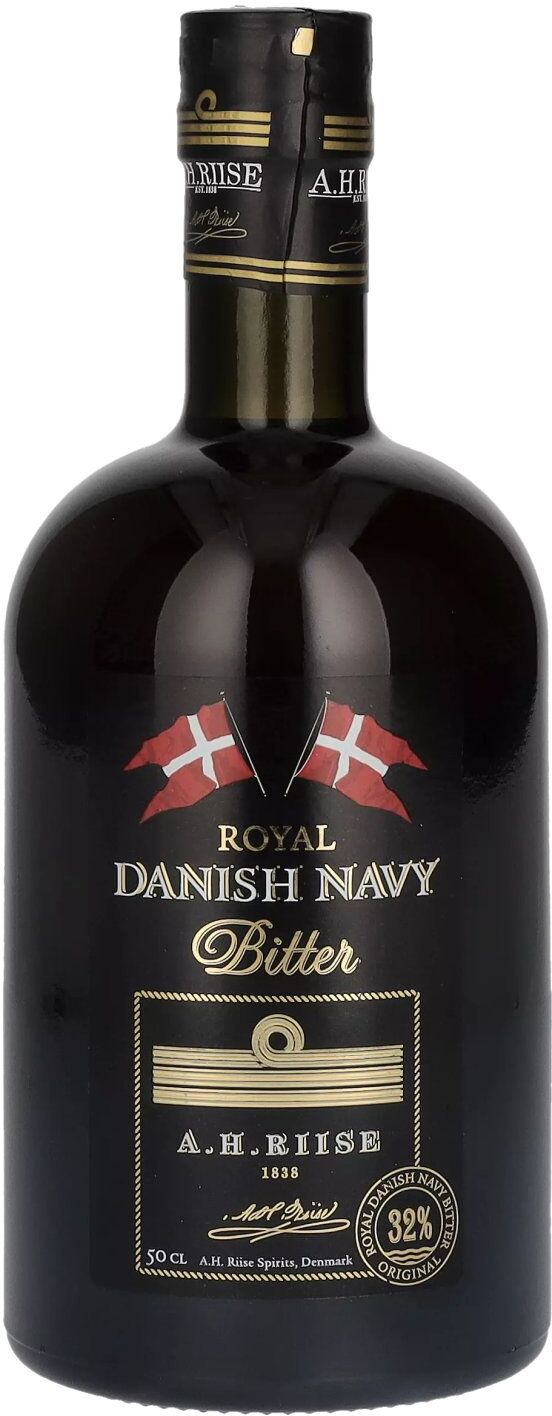 A.H. Riise Royal DANISH NAVY Westindian Bitter 32% Vol. 0,5l