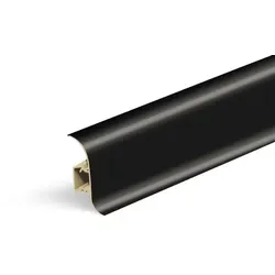 Sockelleiste „rund“ Naturel schwarz glatt, PVC Länge 250 cm, Kantenhöhe 56 mm, NATNGF015