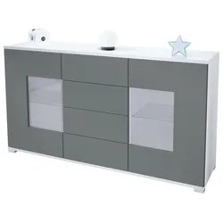SIDEBOARD Grömitz Graphit Seidenmatt