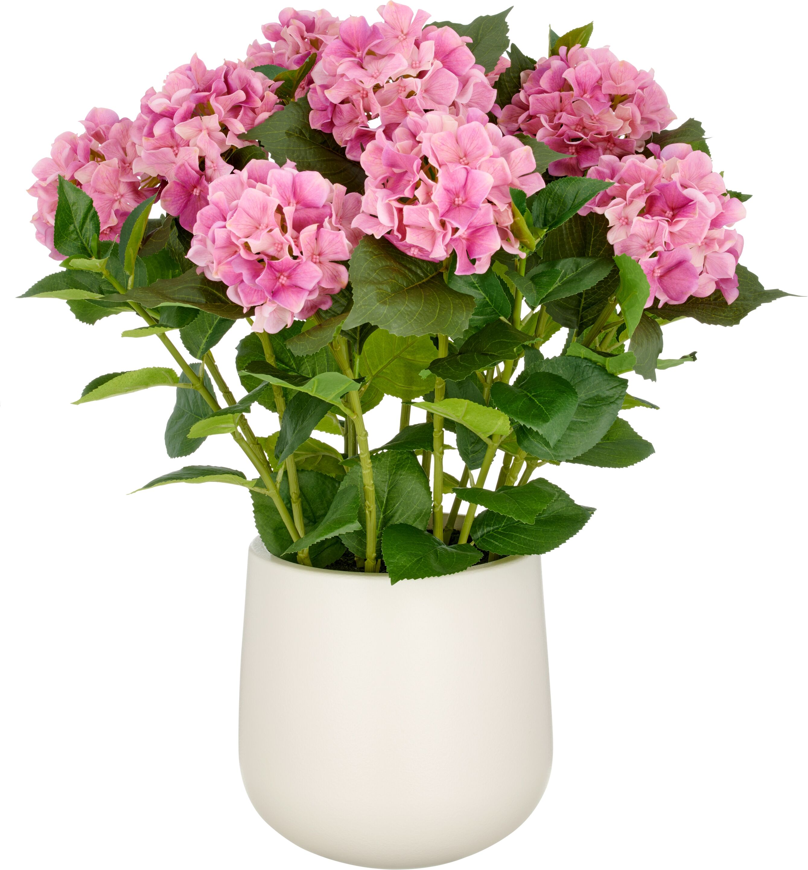 Kunstpflanze CREATIV GREEN "Hortensie", pink, H:70cm, Kunststoff, Kunstpflanzen, Kunstpflanze, im eleganten Topf