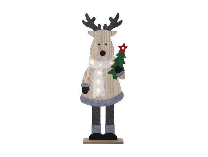 LED Dekofigur Trading LED-Figur Billy , grau, B:30cm H:80cm T:10cm, PARFORCE TRADITIONAL HUNTING, Leuchten, LED Dekofigur