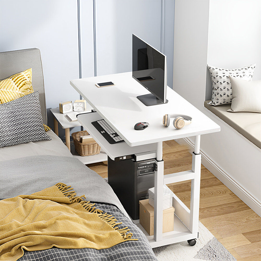 Brayden Studio Iron Computer Desk White 85cm H X 60cm W X 45cm D