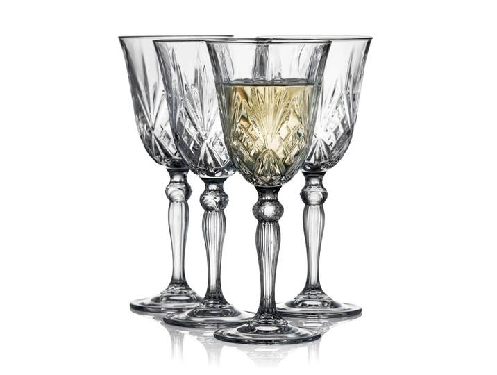 Lyngby Glas Verre à vin blanc Melodia 21 cl, lot de 4 Cristal