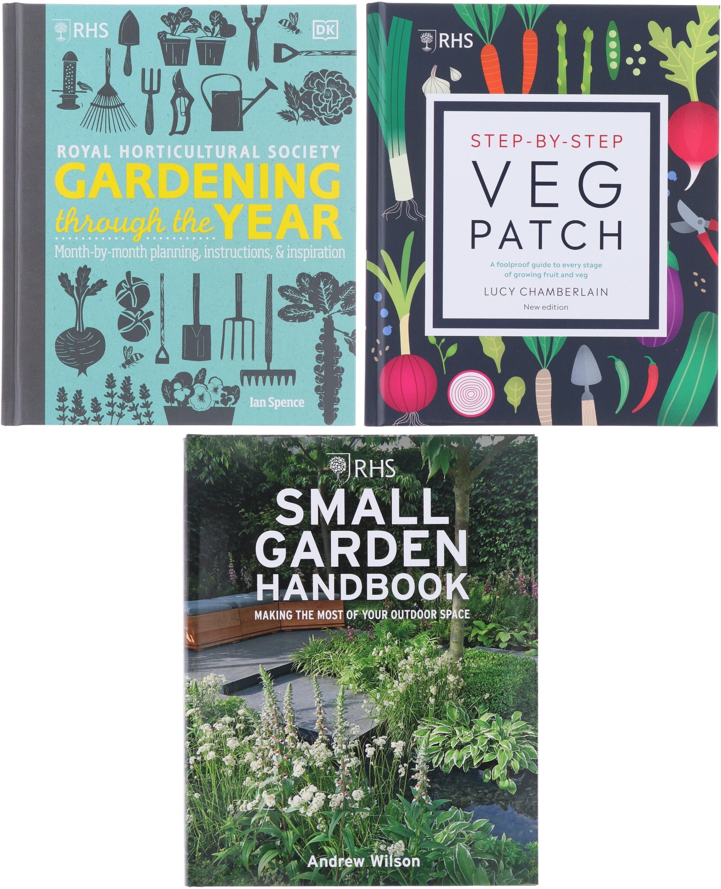 RHS Gardening Through the Year Collection 3 Books Set - Non Fiction - Hardback DK