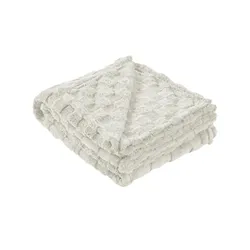 como Jacquard Wohndecke  Ava ¦ weiß ¦ Synthetik ¦ Maße (cm): B: 150