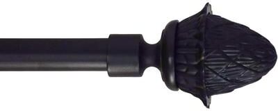 Urbanest Adjustable Artichoke Finial Curtain Drapery Rod Set 5/8-inch