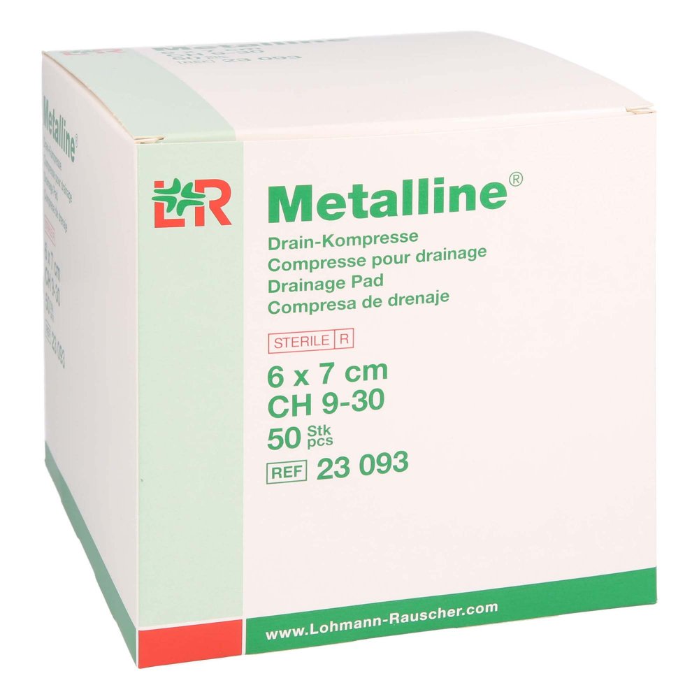 B2B Medical GmbH Metalline Drain Kompressen 6x7 cm 16926107