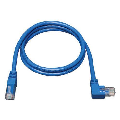 Eaton Right-Angle Cat6 Gigabit Molded UTP Ethernet Cable RJ45 Right-Angle M to RJ45 M Blue (UTP, CAT6, 3.05 m) (N204-010-BL-RA)