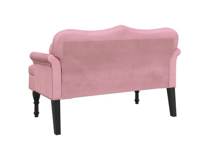 Remise 2026®BANC couloir Rose - Banc avec coussins - rose - 120 5x65x75cm velours 867 9683483