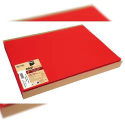 Pronappe S340109I 5x Schachtel mit 100 Tischsets, Spunbound, einfarbig - Format 30x40cm - Rot