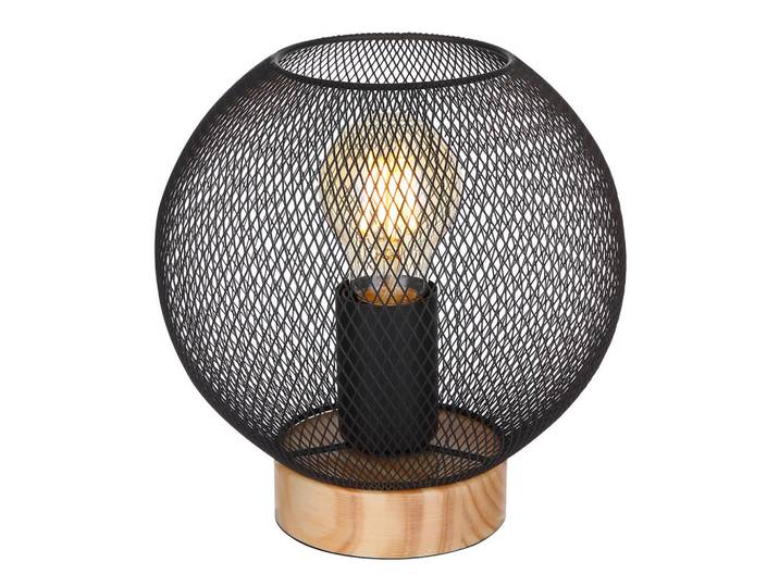 Globo Tischleuchte, Schwarz, Metall, 20 cm, mit Schalter, Lampen & Leuchten, Innenbeleuchtung, Tischlampen, Tischlampen
