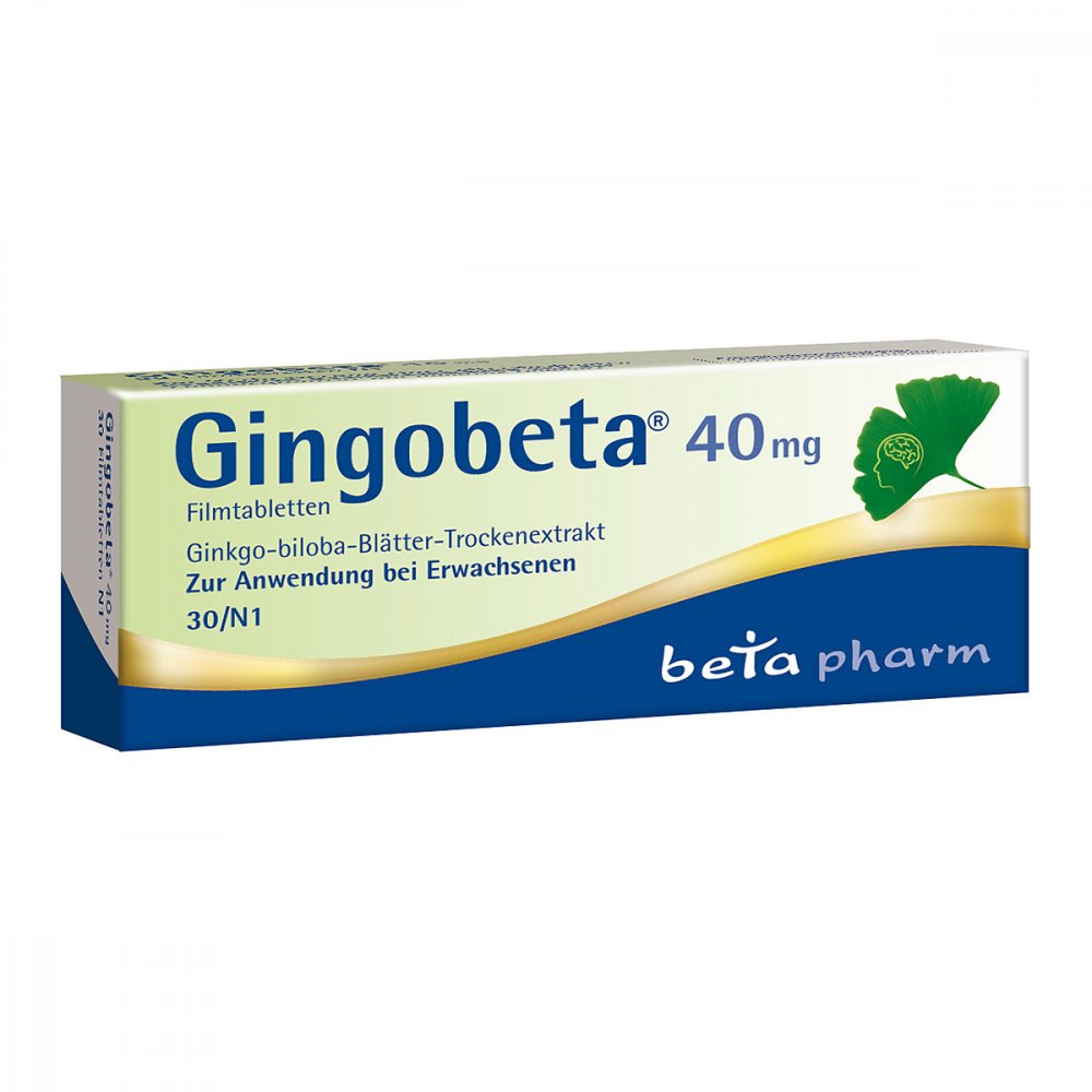 betapharm Arzneimittel GmbH Gingobeta 40 mg Filmtabletten 12461597