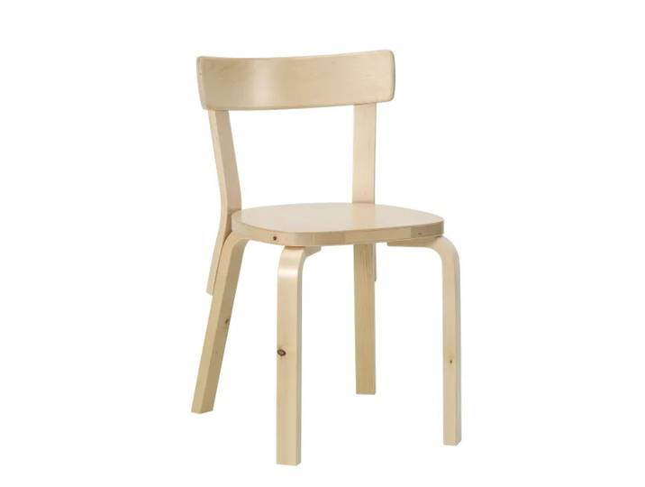 ARTEK chaise CHAIR 69 (Betulla wild naturale laccato opaco - Bois courbé et contreplaqué)