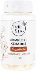Belle & Bio Complexe Kératine Capillaire Résistance Vitalié 90 Gélules - Pot 90 Gélules