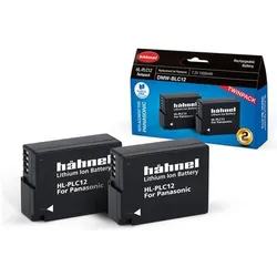 Hähnel Hahnel HL-PLC12 Twin Pack Lithium-Ion (Li-Ion) 1000 mAh (Kamera Akku), Kamera Stromversorgung, Schwarz