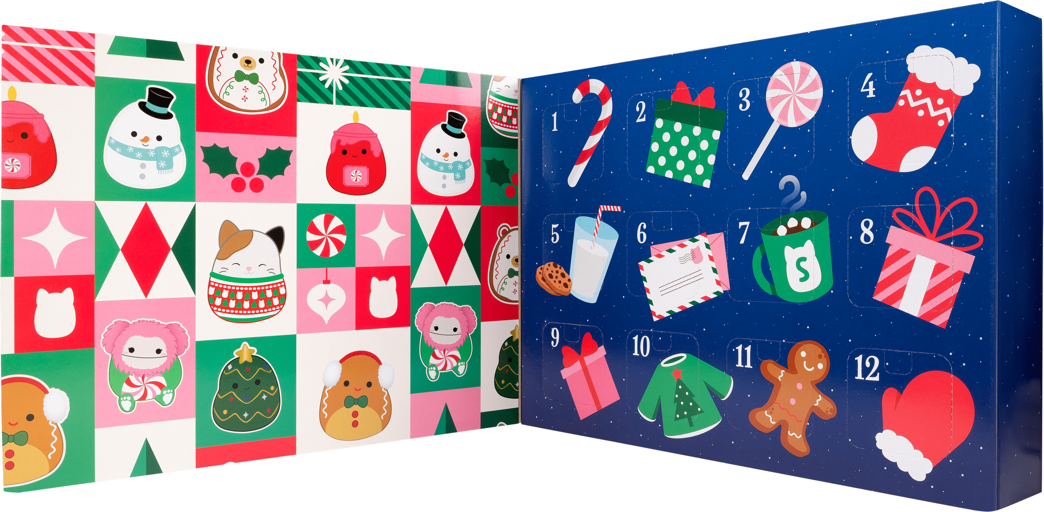 Squishmallows 12-Day Advent Calendar Plush Gift Set For Collectors - Official Squishmallows Product - 2.5 in Soft Plush Toys