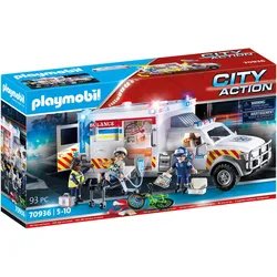 Playmobil Rettungs-Fahrzeug: US Ambulance (70936, Playmobil City Action)
