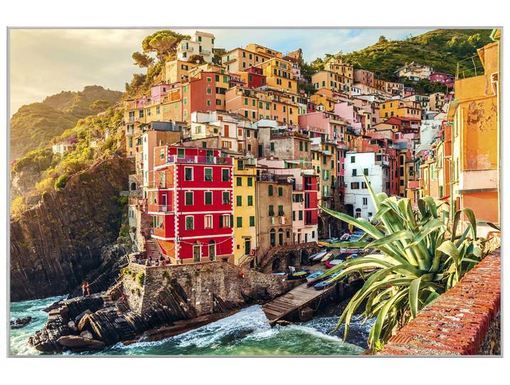 Bild mit Rahmen Riomaggiore, Riviera image LAND