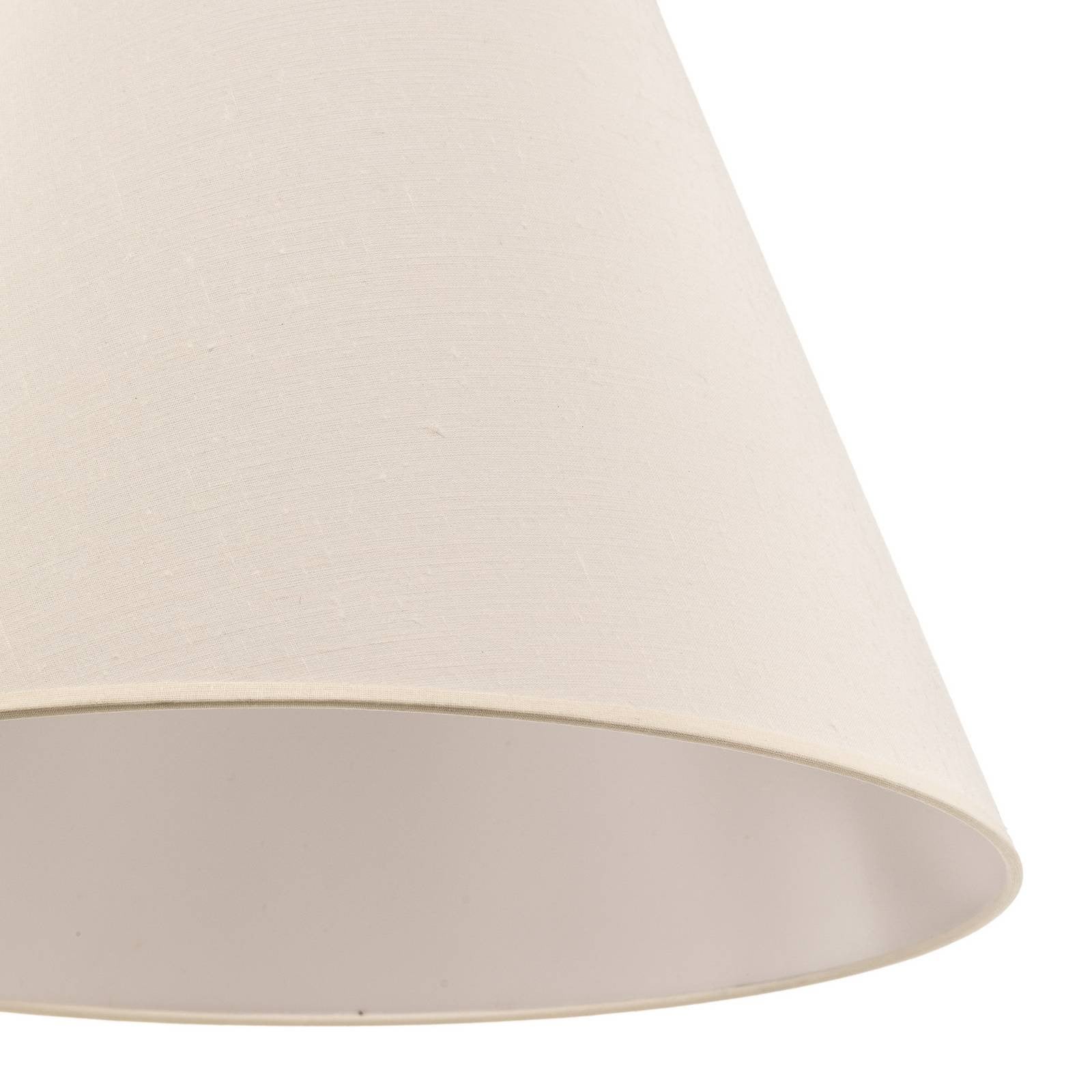 Duolla Kap Anna voor hanglamp, beige, textiel, kegelvorm