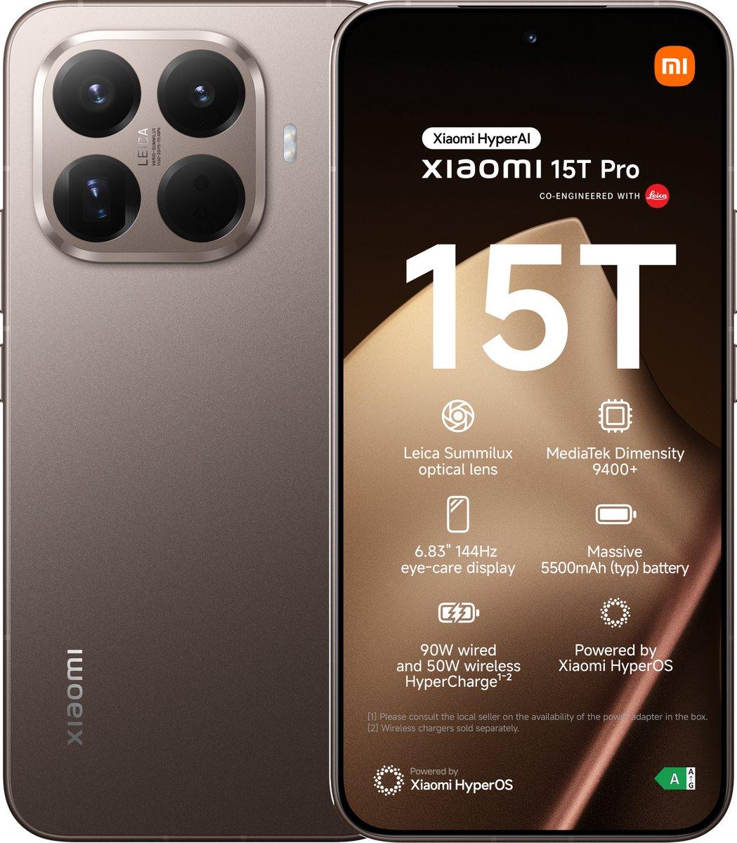 Xiaomi 15T Pro Dual Sim - Gold - Mobiltelefon - Smartphone - 256 GB