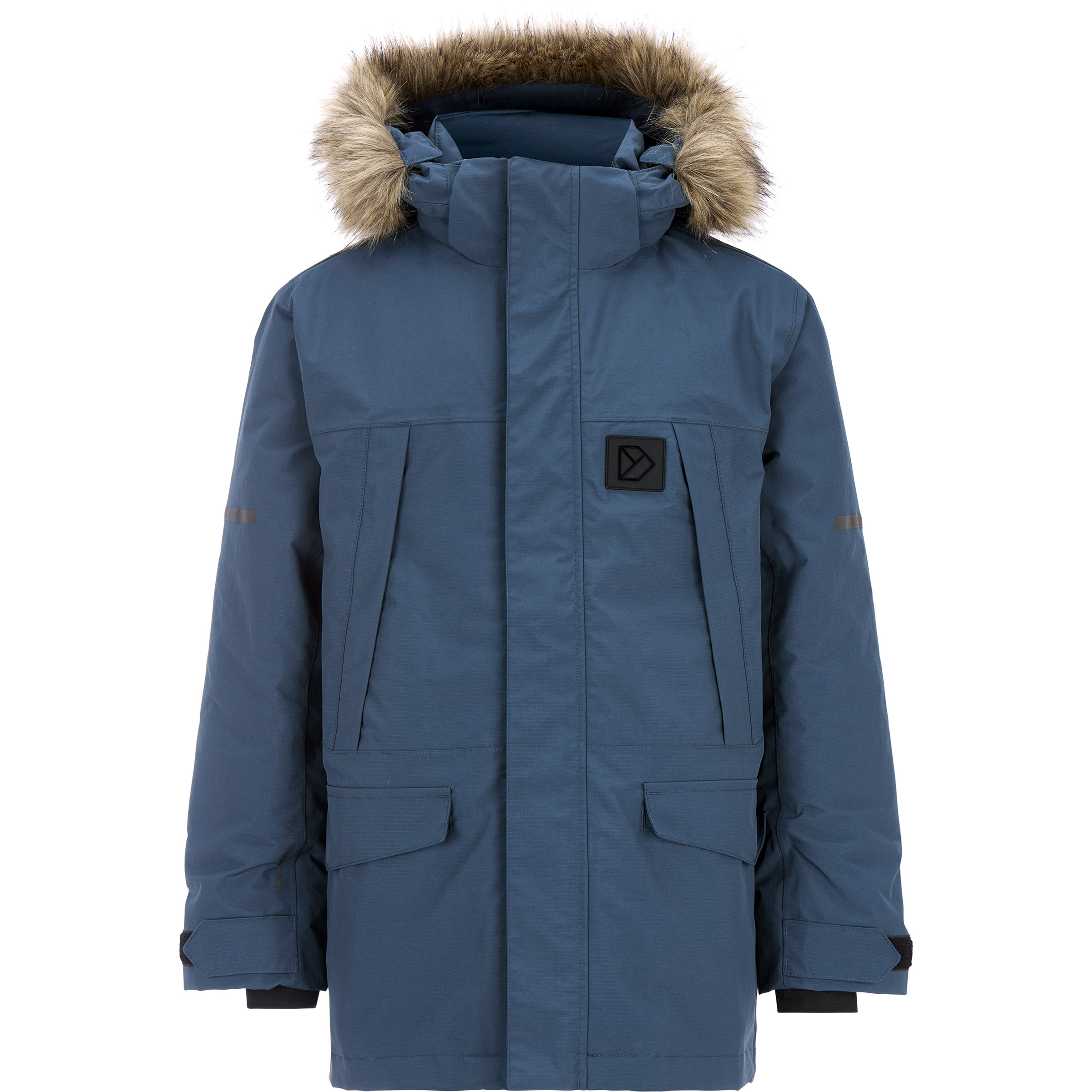 Didriksons Sylvin 2 Parka Kinder Winterjacke blau Größe 120 Lifestyle Wasserdicht