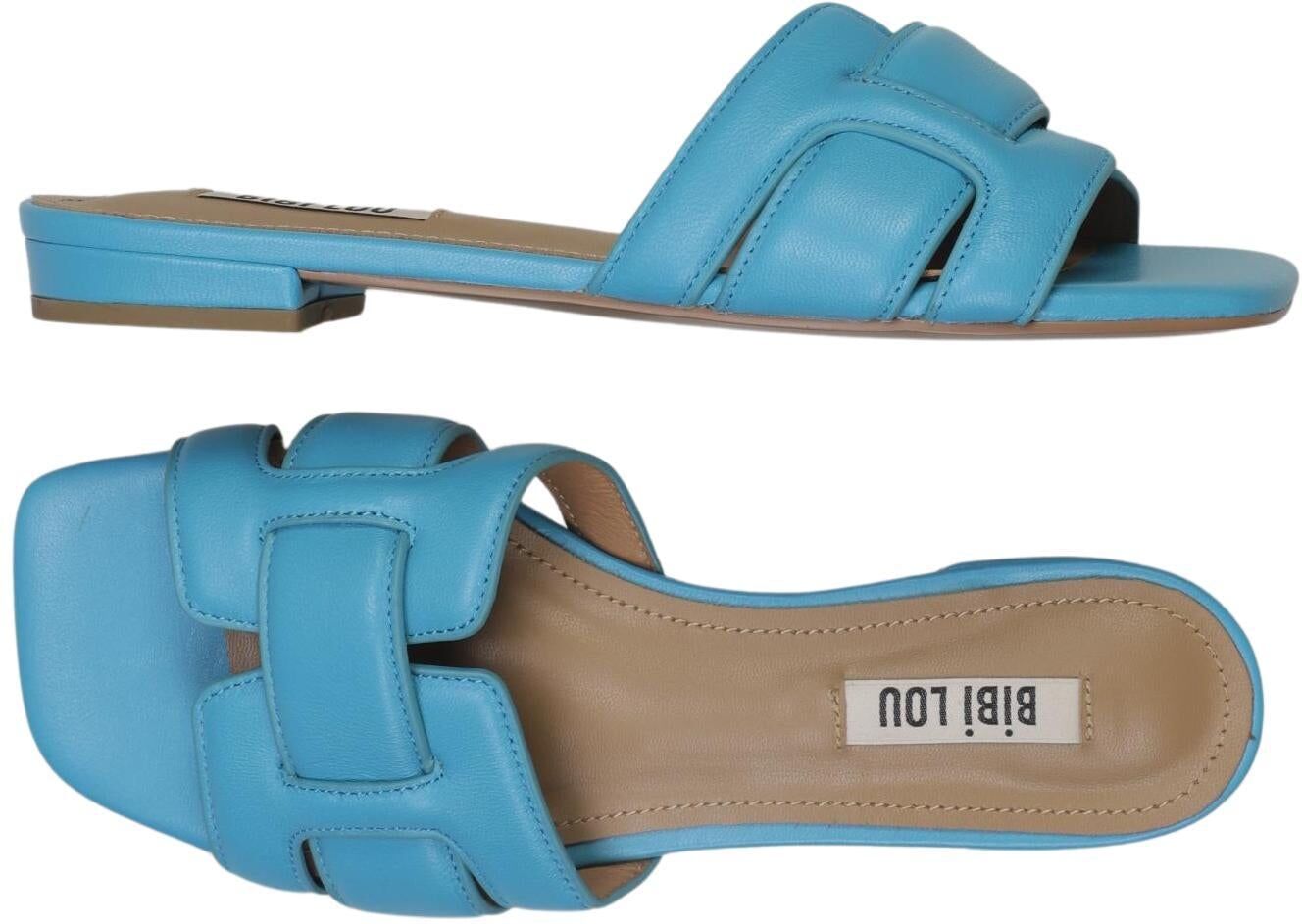 Bibi Lou Damen Sandalen, Hellblau, Gr. EU 36, Leder - Second Hand