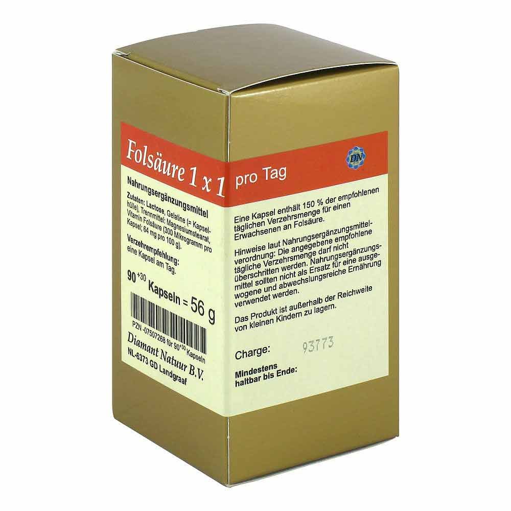 FBK-Pharma GmbH Folsäure 1x1 Pro Tag Kapseln 07507268